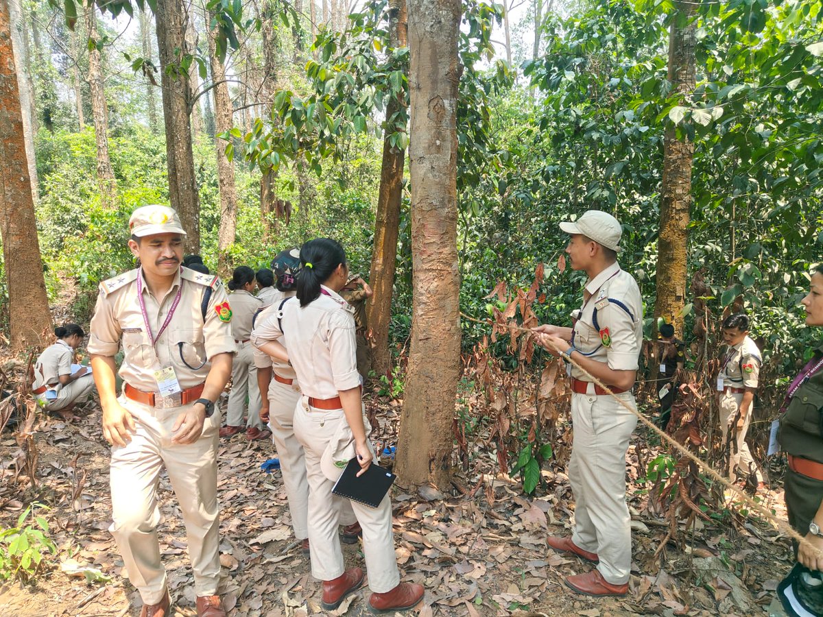 Visited Silviculture Division for Practical Class on Evaluation of Ecosystem Services Headed by Nigar Sultana, Forest Ranger. @cmpatowary @assamforest