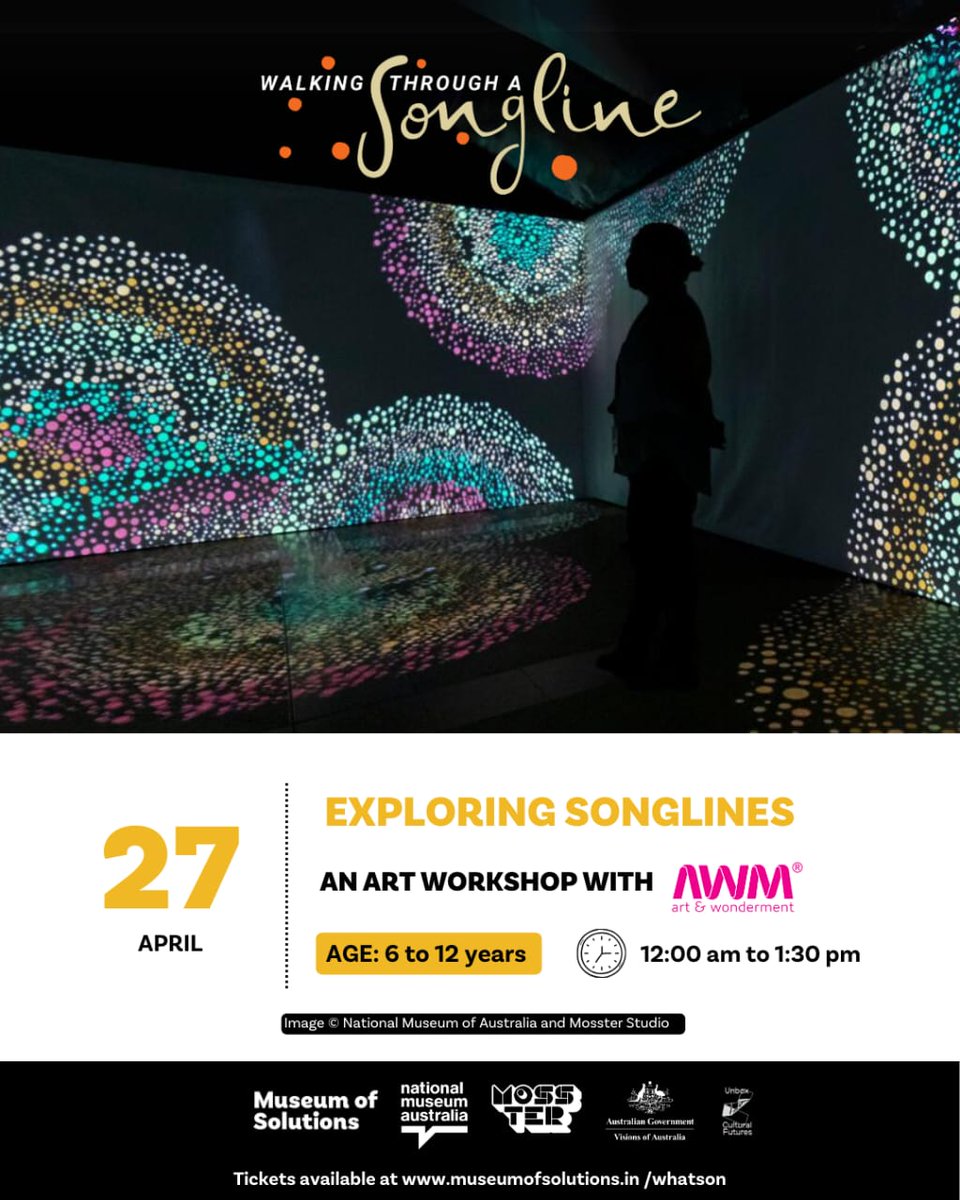#Songlines are a powerful way to share stories. Art & Wonderment will host a storytelling session & workshop at @musomumbai this weekend, enabling kids to create their own unique songlines based on #Mumbai's cultural heritage. Get tickets for you & little ones now!