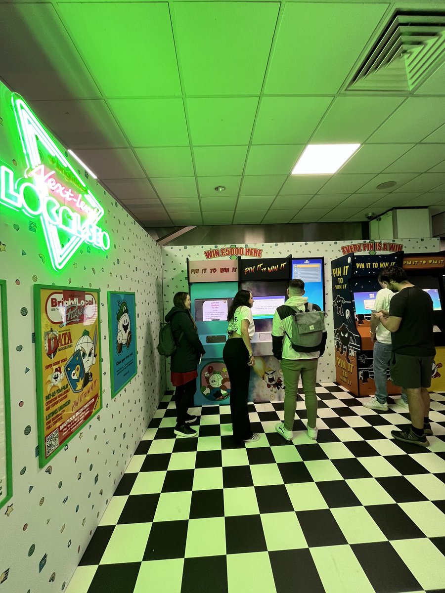 Good morning #brightonSEO!

The arcade is open. Come to the stand to play Pin It to Win It and win a sticker pack, t shirt, hoody, or £5000! *

*Split between you and a charity of your choice.