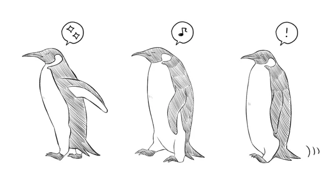 ペンギンの日と聞いて アデリーじゃなくて皇帝ペンギンだけどアンソロでめっちゃ描いた 
