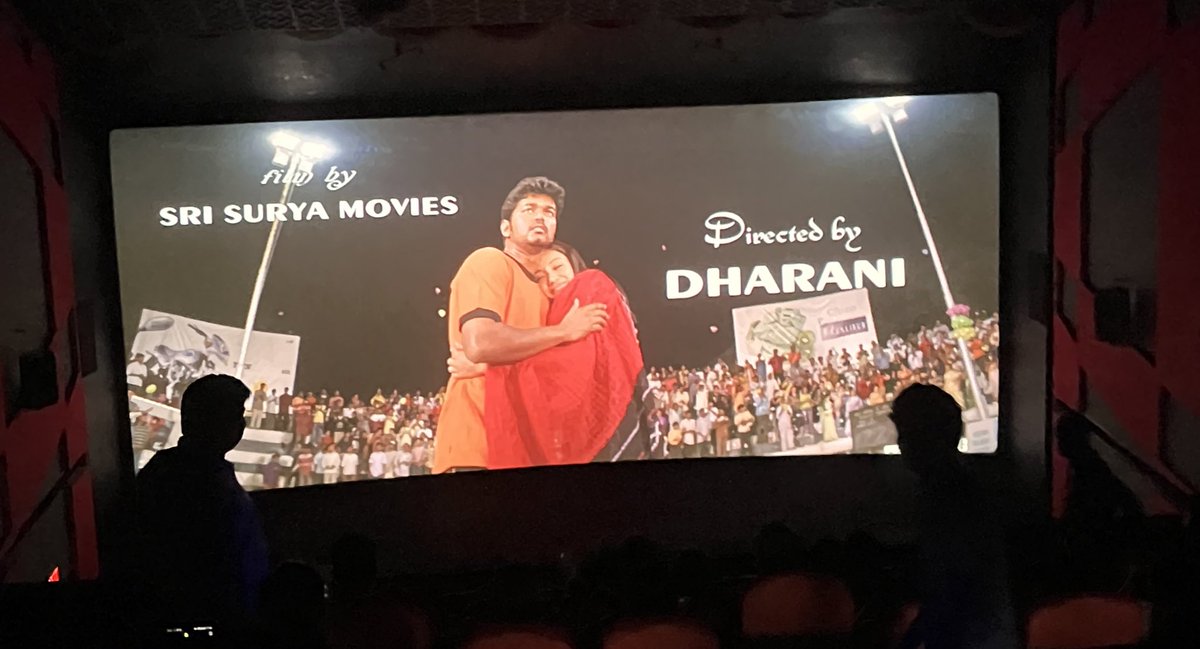 2024 #13 Film watched in Theatre
#1 Re-Release watched in Theatre
#GhilliExperience
⭐️⭐️⭐️⭐️⭐️
Concert vibe
Dialogue said by fans along with movie

#Chennai @kasi_theatre #ThalapathyVijay #Ilayathalapathy #Trisha #Vidyasagar #AMRathnam #Dharani #Prakashraj #GhilliFestival #Ghilli