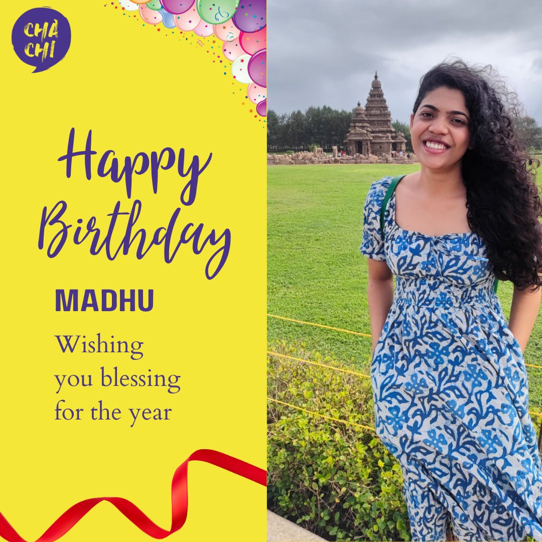 Happy Birthday to our beloved Madhu 
Have a fantastic day and year ahead!
#birthday #employeebirthday #cha-chi