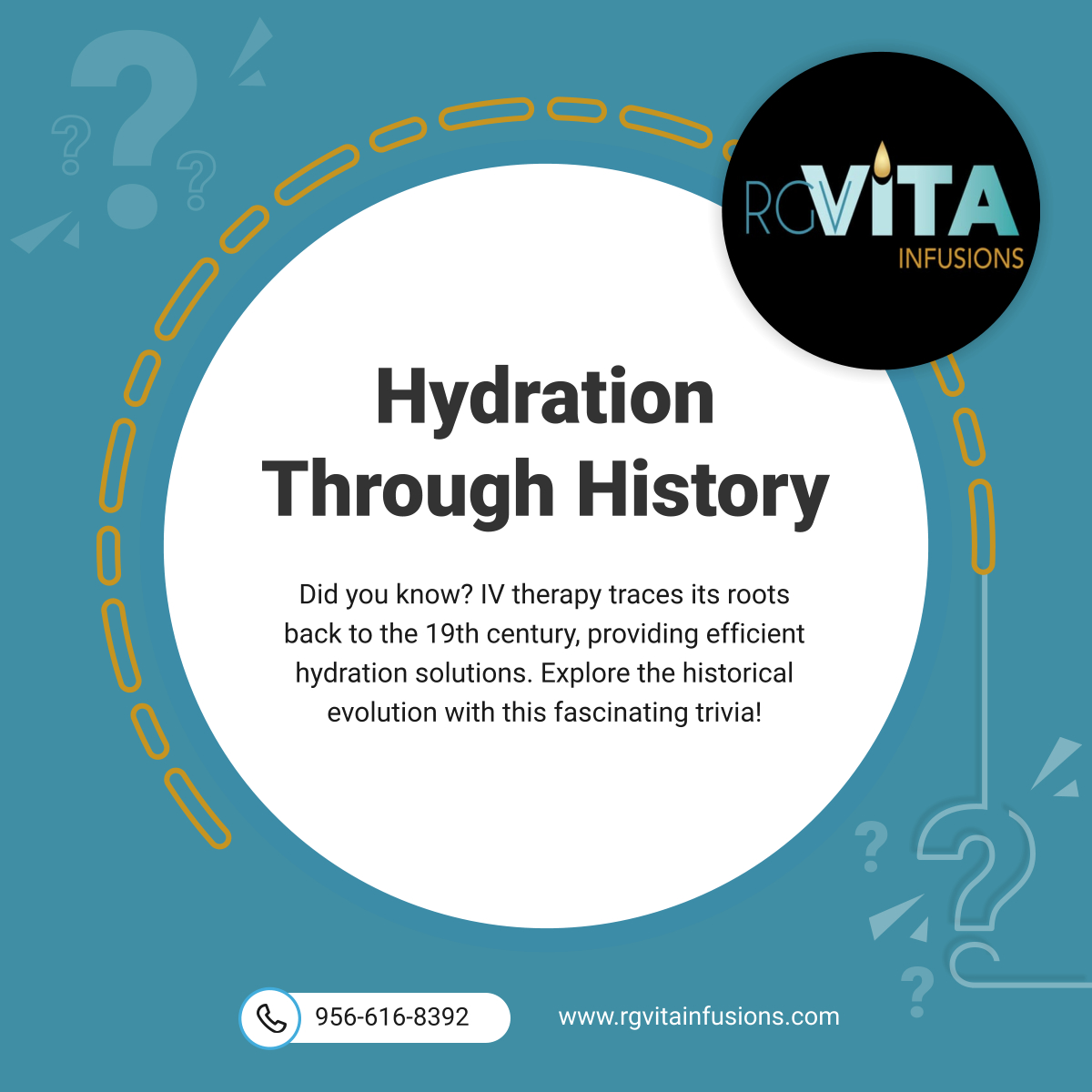 IV therapy traces back to the 1800s as an efficient fluid delivery method. Today, R.G VITA INFUSIONS carries on the tradition with modern convenience. Book your session today! 

#RioGrandeValleyTX  #MobileIVTherapy #HydrationHistory #IVTherapyServices #IVHydration