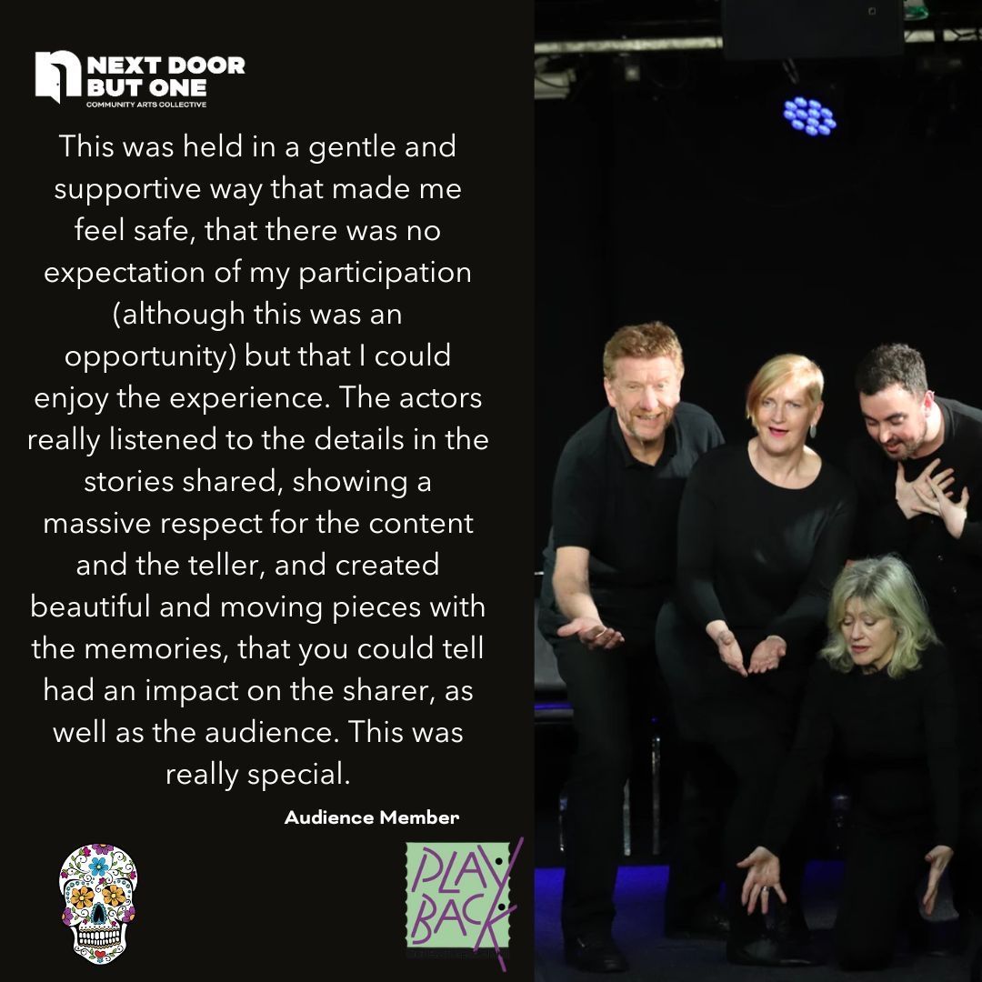 Thinking of joining us for our Playback Theatre On Loss performance at #yorkexplore next month? Well here’s how one of our audience members from our latest performance described it. Join us! It’s free and we can assure you it will be really special 🫶 buff.ly/4cWwHIi