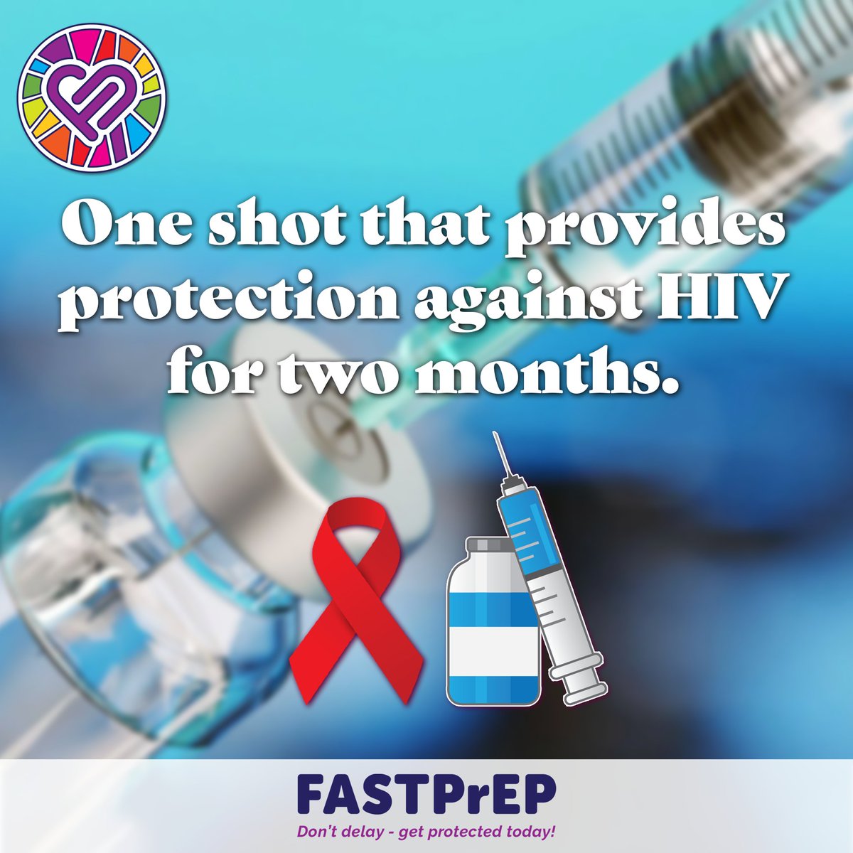 Protect yourself with the Injectable PrEP and make sure you are not at risk of getting HIV 💉.

#fastprep #stayprotected #desmondtutuhealthfoundation #preexposureprophylaxis #hivfreegeneration #sexualhealth
#PrEPawareness #InjectablePrEP