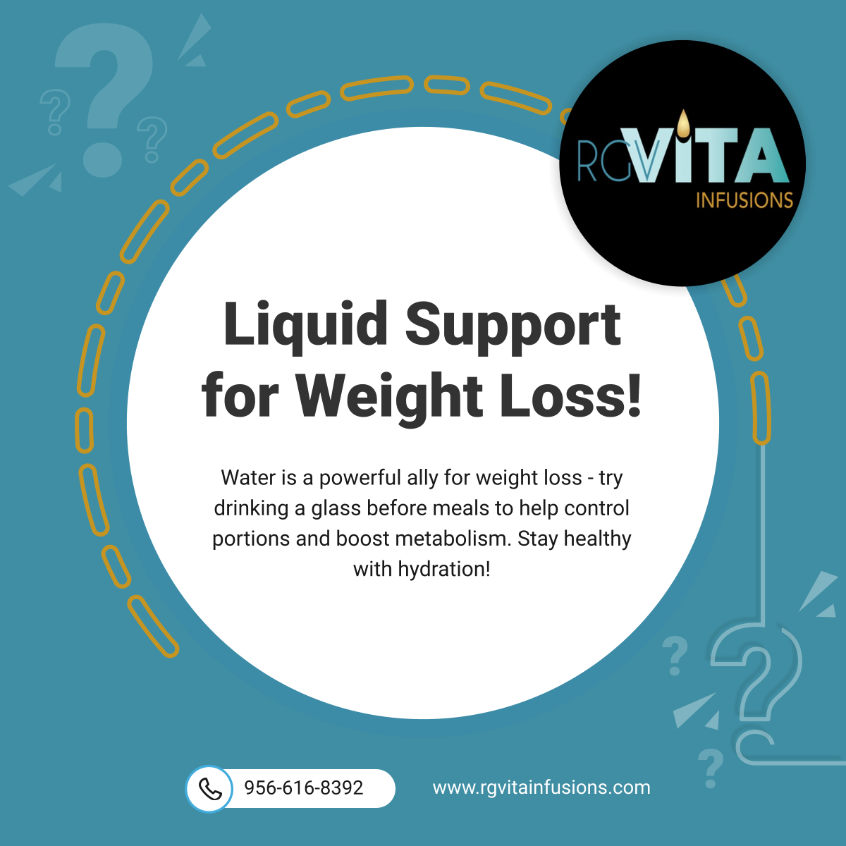 Did you know drinking water before meals can help with weight loss? Stay hydrated and support your wellness journey!

#RioGrandeValleyTX #MobileIVTherapy #WeightLossHydration #IVTherapyServices #IVHydration