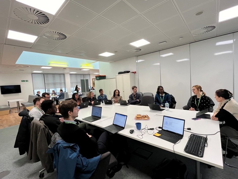 Did you know...? 🤔 The #Darlington Economic Campus isn't just 1 building? Our Civil Servants work all over the town. One group took a trip to the offices currently occupied by @educationgovuk for an #AI 'Doathon' - problem solving using the latest AI tech. 💻 #Springfest