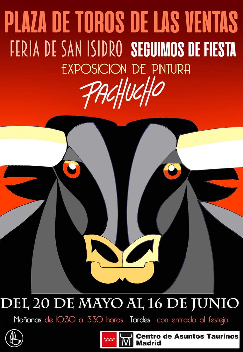 #SeguimosDeFiesta 
#toros 
#lasventas  
#pachucho 
#pachuchomadrid 
#exposicion 
#rockart