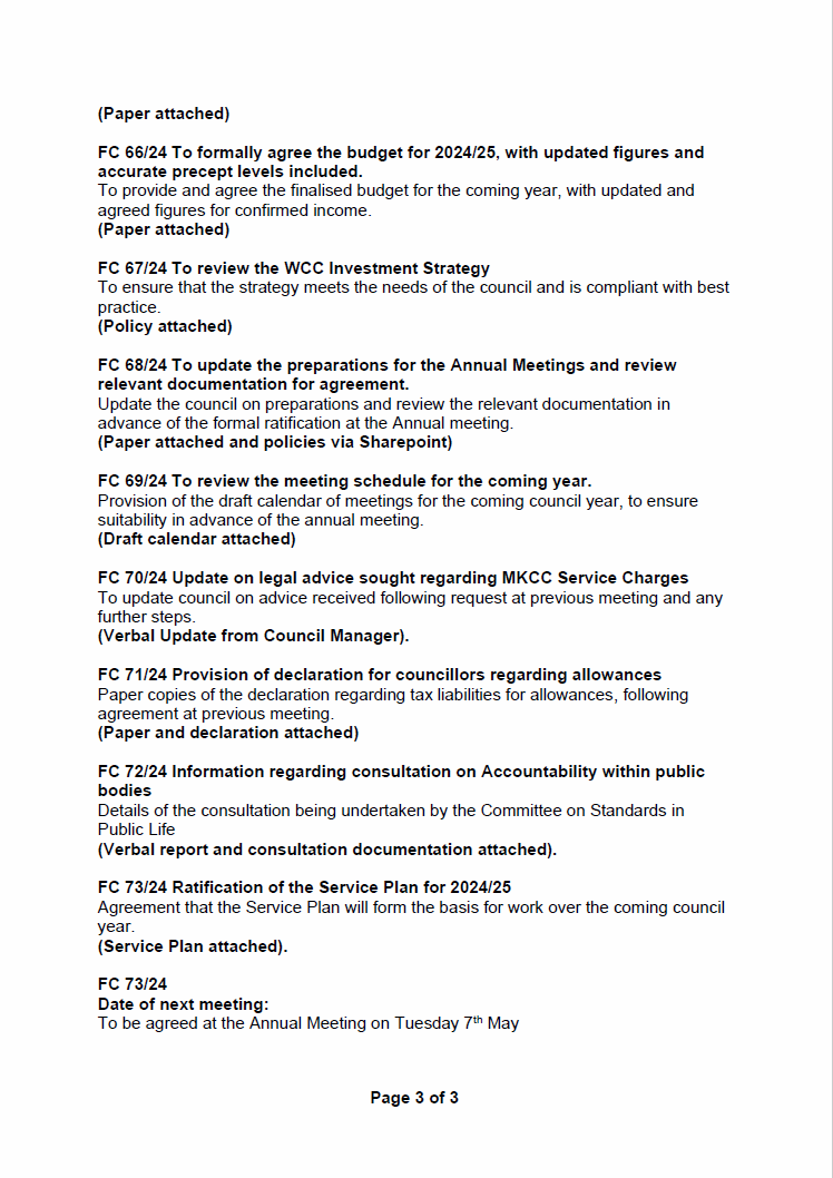 The final Full Council of this council term takes place on Monday 29th April at 6.30pm. 
Full papers at woughtoncommunitycouncil.gov.uk/council-meetin…

You can view online on our FB page, attend in person or watch on 'catch up' at FB whenever you want!