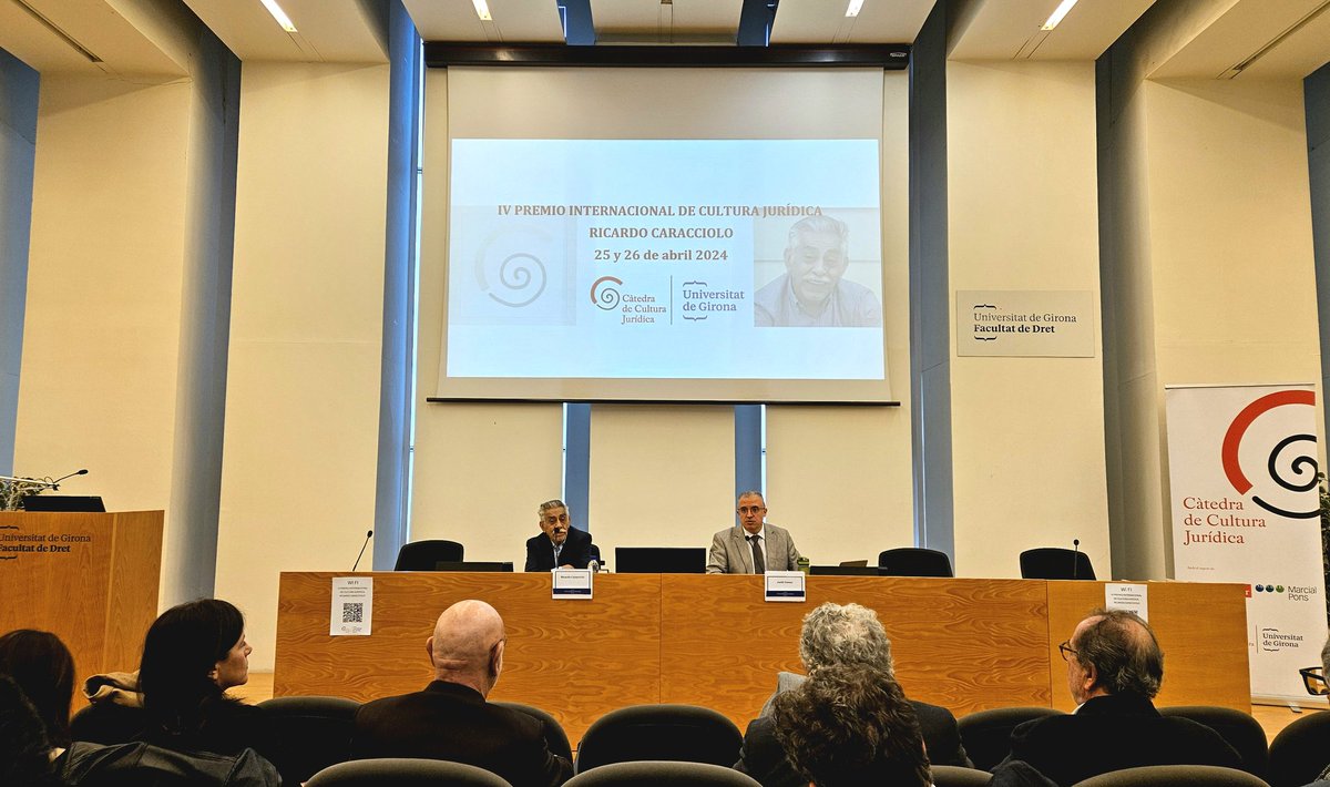 Comienza el congreso de entrega del Premio Internacional de Cultura Jurídica 2024, que reconoce la trayectoria de juristas que han impactado de forma destacada en el desarrollo de la cultura jurídica

En esta edicion, el Premio se entrega al profesor argentino Ricardo Caracciolo