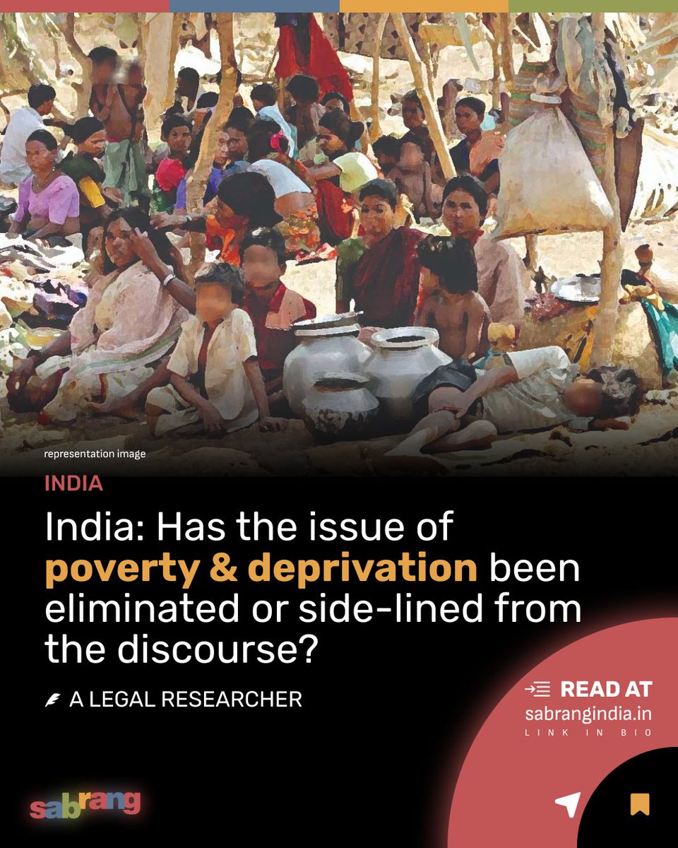 India: Has the issue of poverty & deprivation been eliminated or side-lined from the discourse?

#SocialInequality #EconomicJustice #PovertyInIndia #PovertyandDeprivation 

sabrangindia.in/india-has-the-…