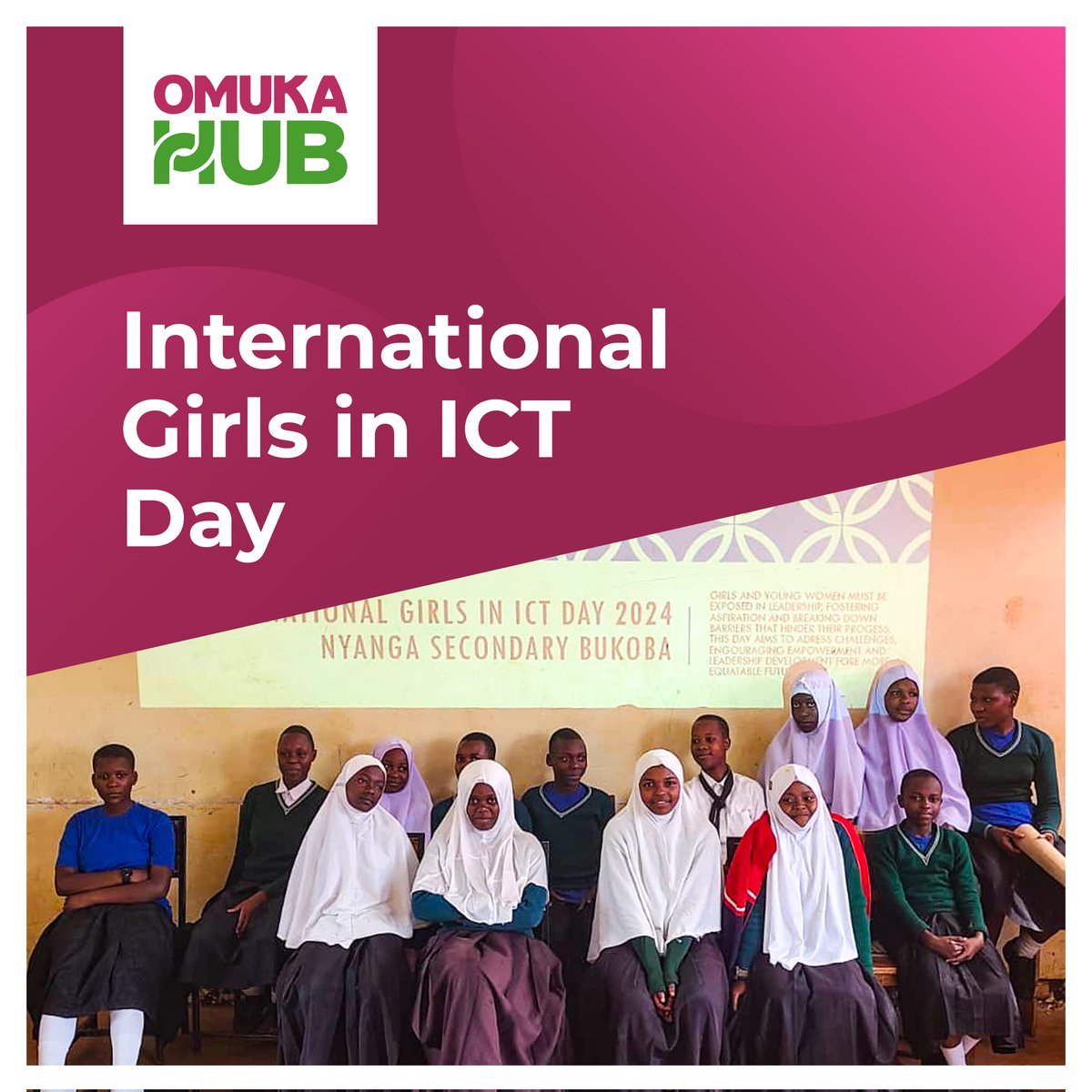 Happy International Girls in ICT day. We have celebrated this day by providing digital skills to secondary school girls in Nyanga #Bukoba. We will continue to encourage girls to get involved in ICT so that we can achieve the goal of inclusion. #GirlsICTday #DigitalInclusion