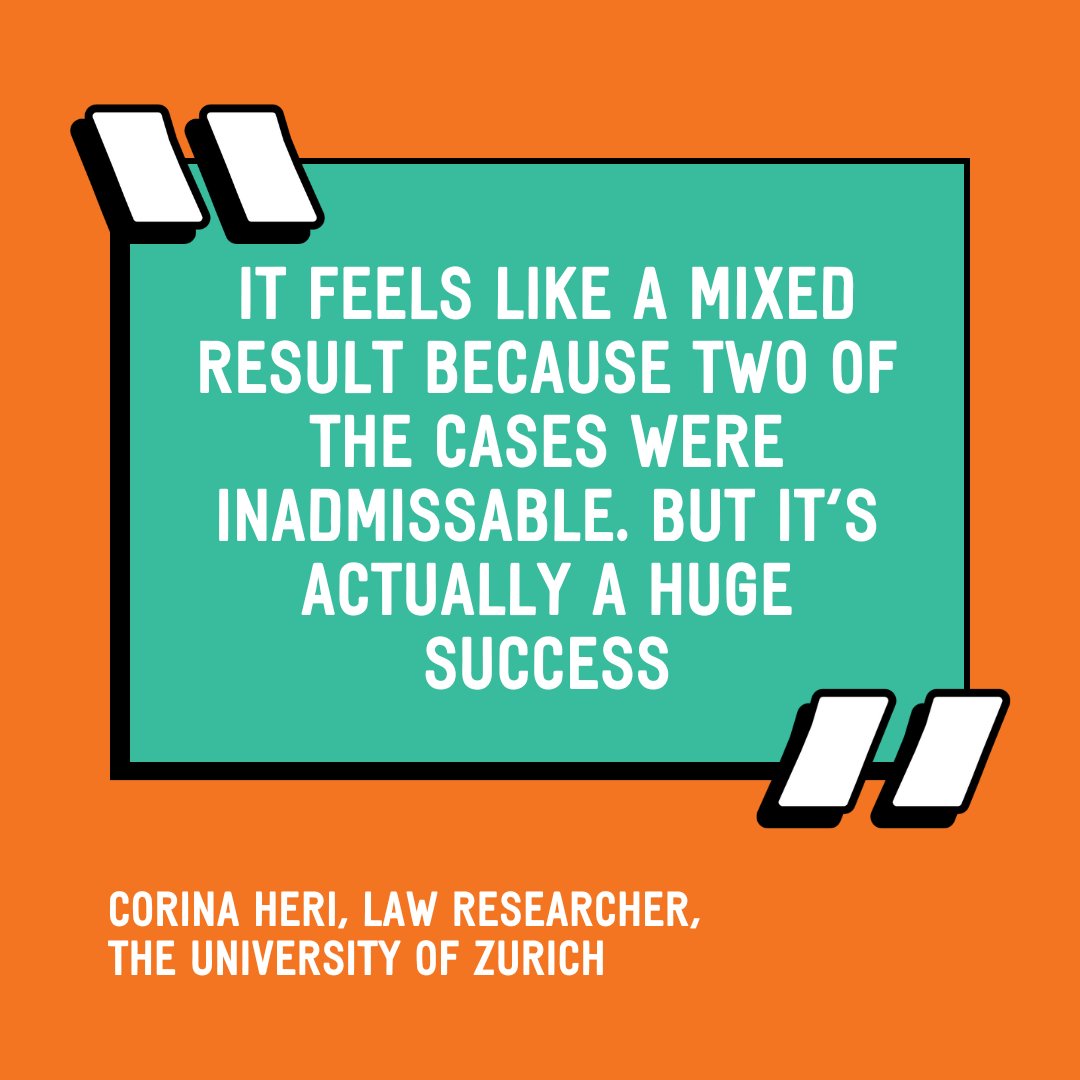 📢 @cohelongo, law researcher at the @UZH_en, shares her reflections on the outcomes of the three climate cases heard in the @ECHR_CEDH on 9 April 2024.