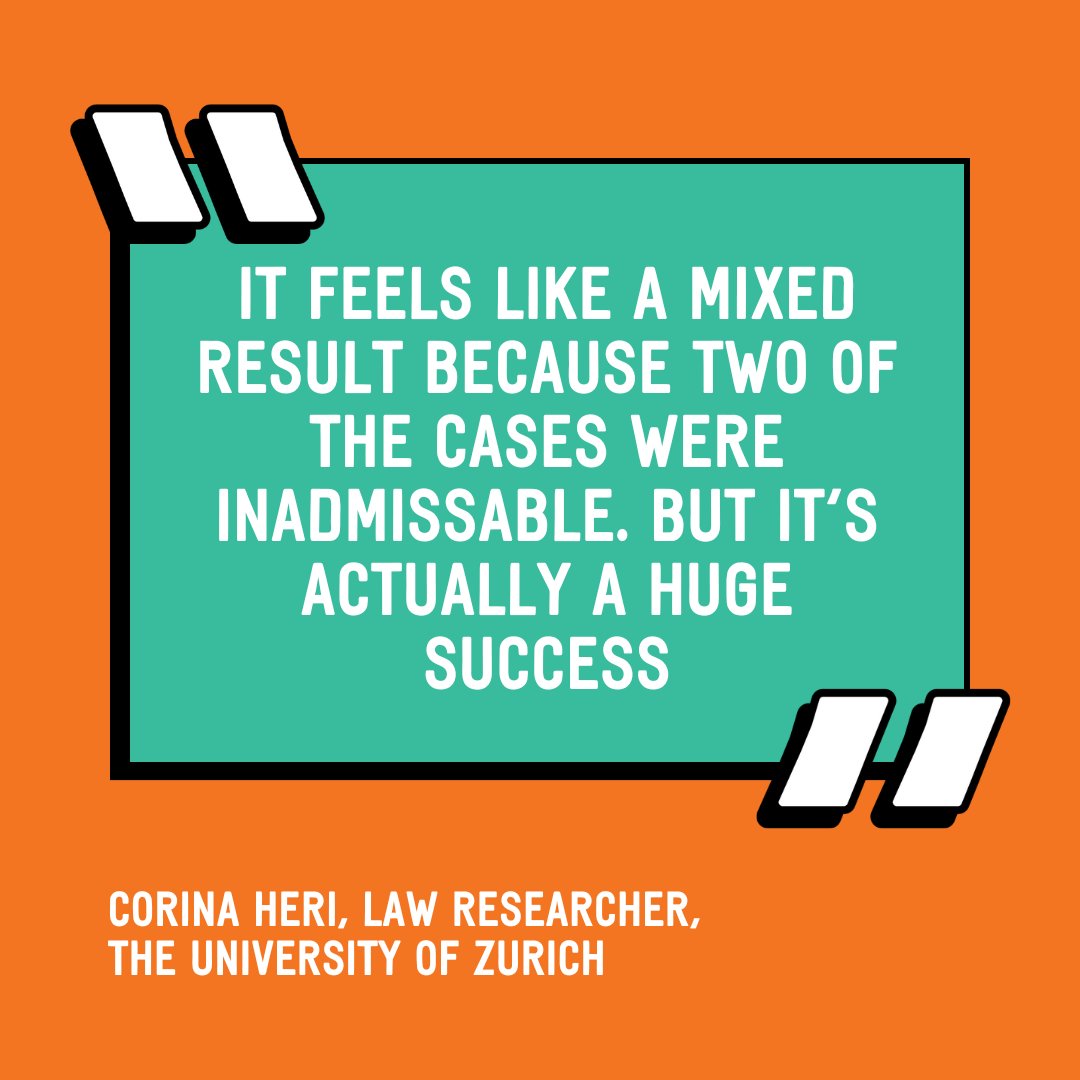 Youth4ClimateJustice (@y4cj_) on Twitter photo 📢 <a href="/cohelongo/">Corina Heri</a>, law researcher at the <a href="/UZH_en/">University of Zurich</a>, shares her reflections on the outcomes of the three climate cases heard in the <a href="/ECHR_CEDH/">ECHR CEDH</a> on 9 April 2024. 📢 <a href="/cohelongo/">Corina Heri</a>, law researcher at the <a href="/UZH_en/">University of Zurich</a>, shares her reflections on the outcomes of the three climate cases heard in the <a href="/ECHR_CEDH/">ECHR CEDH</a> on 9 April 2024.