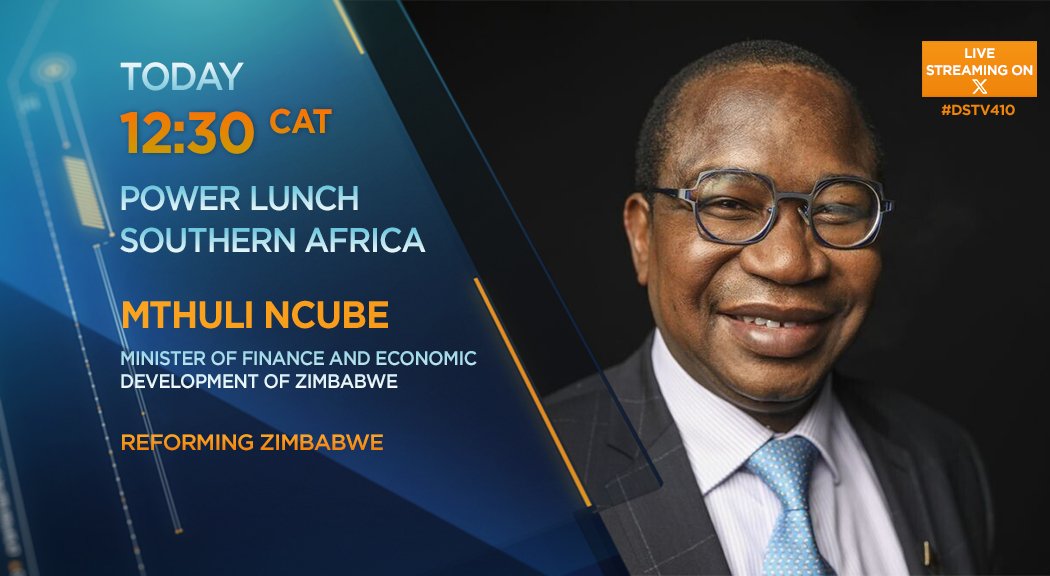 [WATCH] Today on #PLSA: Reforming Zimbabwe. Mthuli Ncube (@MthuliNcube01), Minister of Finance and Economic Development @ZimTreasury, joins us to discuss more. Tune into #DSTV410 at 12h30 CAT or watch the live stream on X.