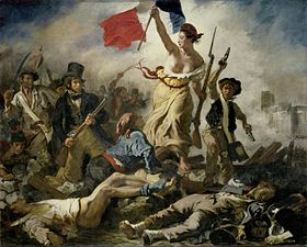 La libertà delle persone è pari alla loro intelligenza nel volerla e al loro coraggio nel pretenderla. Emma Goldman #art Delacroix