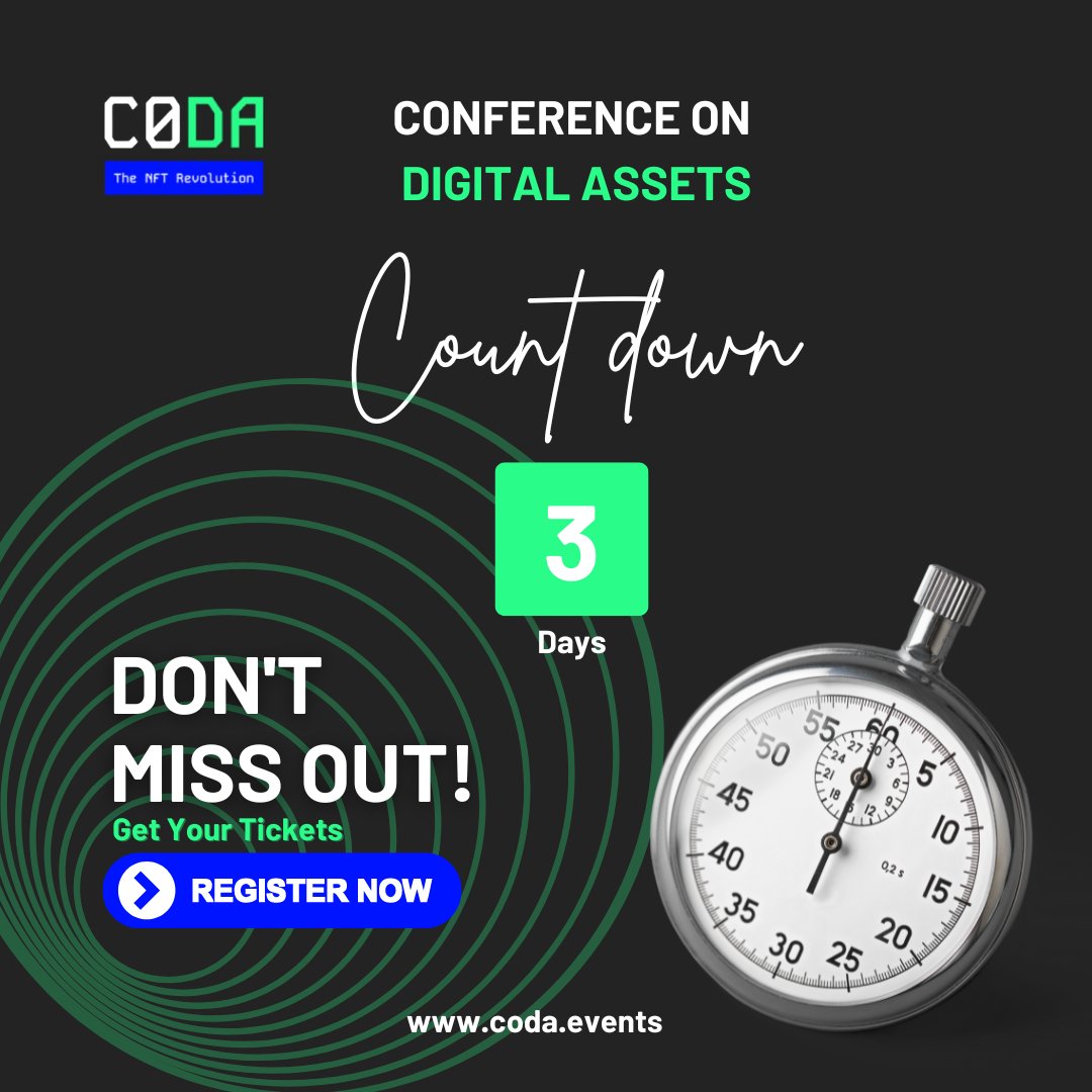 Ready to dive deep into AI, blockchain, and more at the Conference On Digital Assets. Don't miss out! Secure your tickets now at coda.events #future
#newpossibilities #idea #technologynews #finance #investment #investmentstrategies #smallbusiness #smallbusinessowner