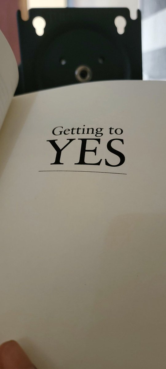 abdulrhm_bello's tweet photo. Started reading this book a week ago.
#gettingtoyes #negotiationagreement
@rogerfisher
@WilliamUryGTY
@BrucePatton https://t.co/DKQNQvfCGH