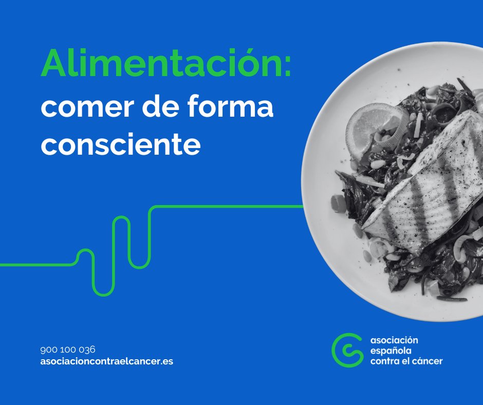 Para llevar a cabo una alimentación consciente en tu día a día es necesario prestar atención a tu forma de comer de un modo integral. A continuación, te indicamos una serie de consejos y pautas que pueden ayudarte: 👇 contraelcancer.es/es/todo-sobre-…