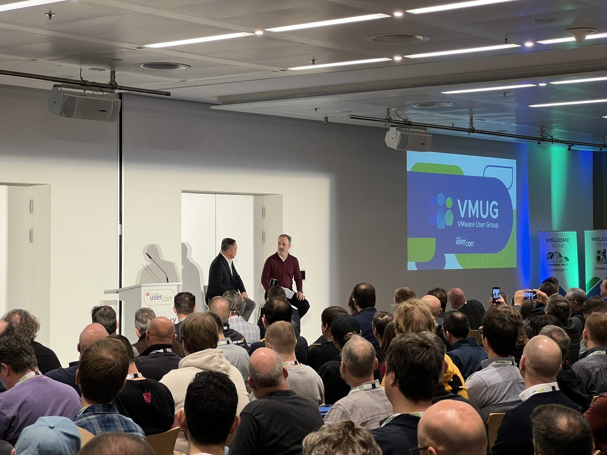 We are beyond thrilled that Hock Tan, President and CEO of Broadcom is presenting LIVE on stage at the German VMUG #usercon. @Broadcom #broadcom