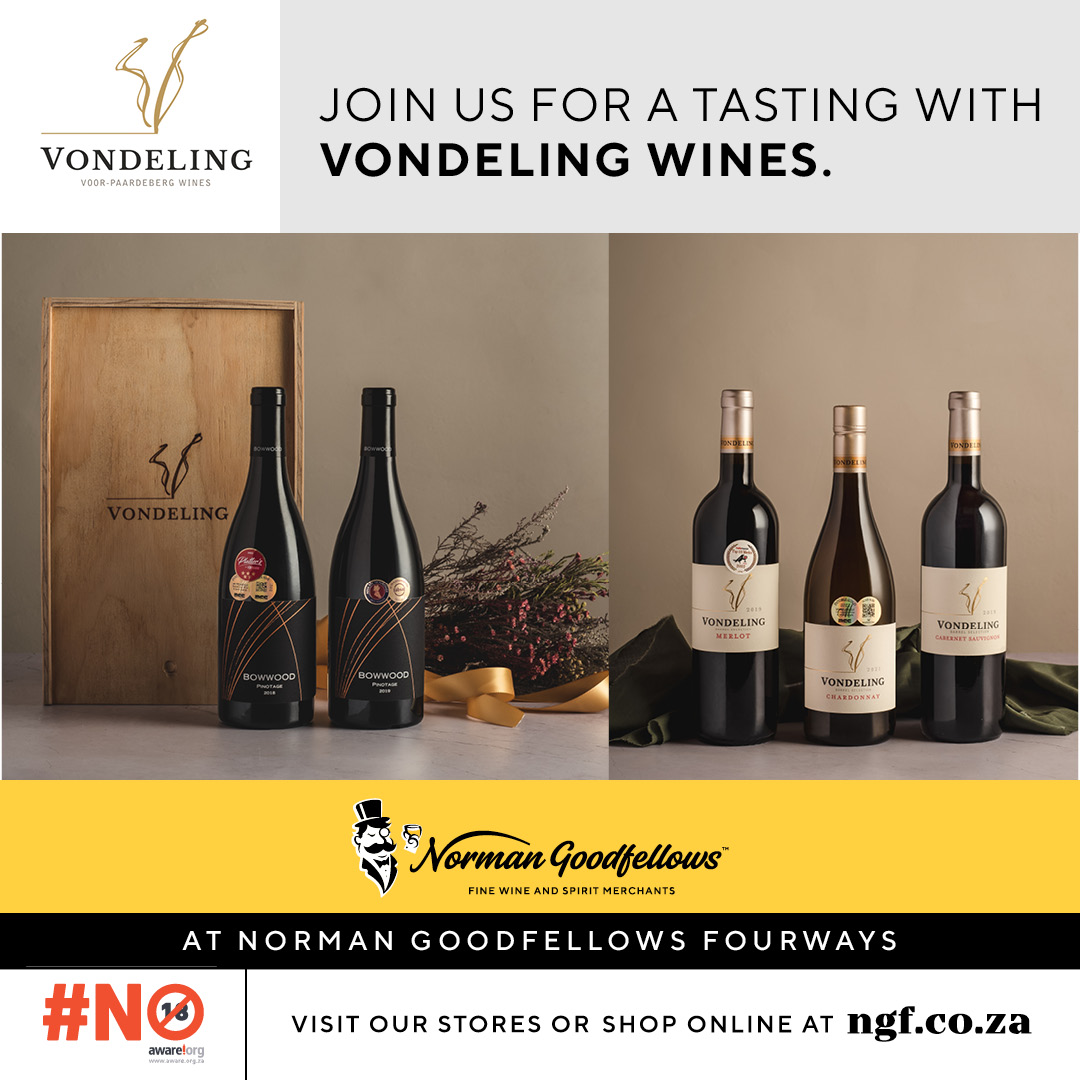 Join us for a wine tasting with @VondelingWines at our premium Norman Goodfellows Fourways store. Date: 7 May 2024 Place: Norman Goodfellows Fourways, Fourways Crossing, Cnr Winnie Mandela Dr & Sunrise Blvd, Lone Hill, Sandton Time: 17:30 for 18:00-20:00 Space is limited.…