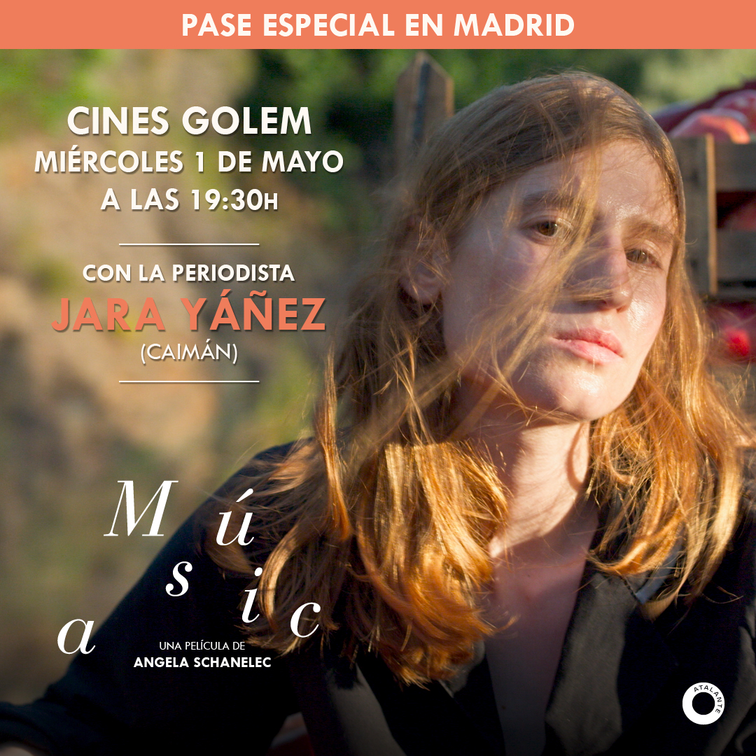 El 1 de mayo llega #MúsicaFilm, de Angela Schanelec, ganadora del Oso de Plata al Mejor Guion en la @berlinale No te pierdas el pase especial en Madrid con la periodista Jara Yáñez, directora de @CaimanCDC ✨ 🎟️ Entradas ya a la venta: onlinecinematickets.com/?p=tickets&s=G…