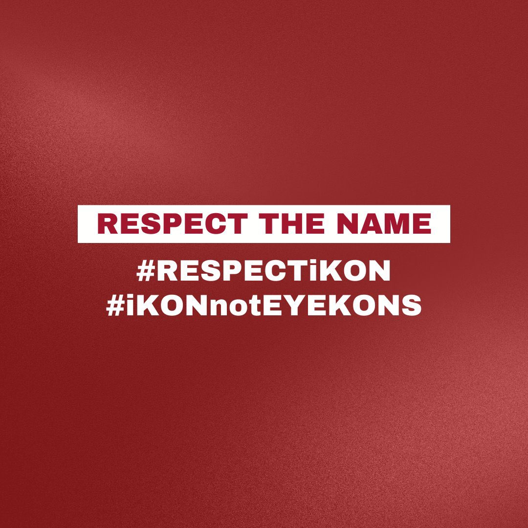 ATTENTION ‼️ @HYBEOFFICIALtwt & @GeffenRecords, iKON secured all 13 trademarks for their group name, including the Korean word 아이콘. Hoping for your consideration in changing @/katseyeworld's fandom name to avoid future problems. #RESPECTiKON ‼️📣