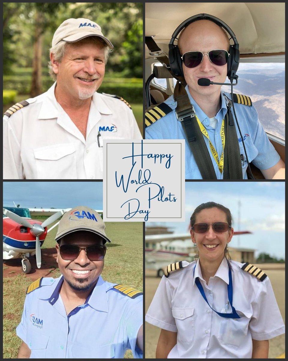 𝗛𝗮𝗽𝗽𝘆 𝗪𝗼𝗿𝗹𝗱 𝗣𝗶𝗹𝗼𝘁𝘀 𝗗𝗮𝘆, to all MAF pilots and all #pilots around the globe! 🛫Let's salute the skilled aviators who navigate our skies with expertise and dedication, ensuring safe travels for all. #WorldPilotsDay 📷
