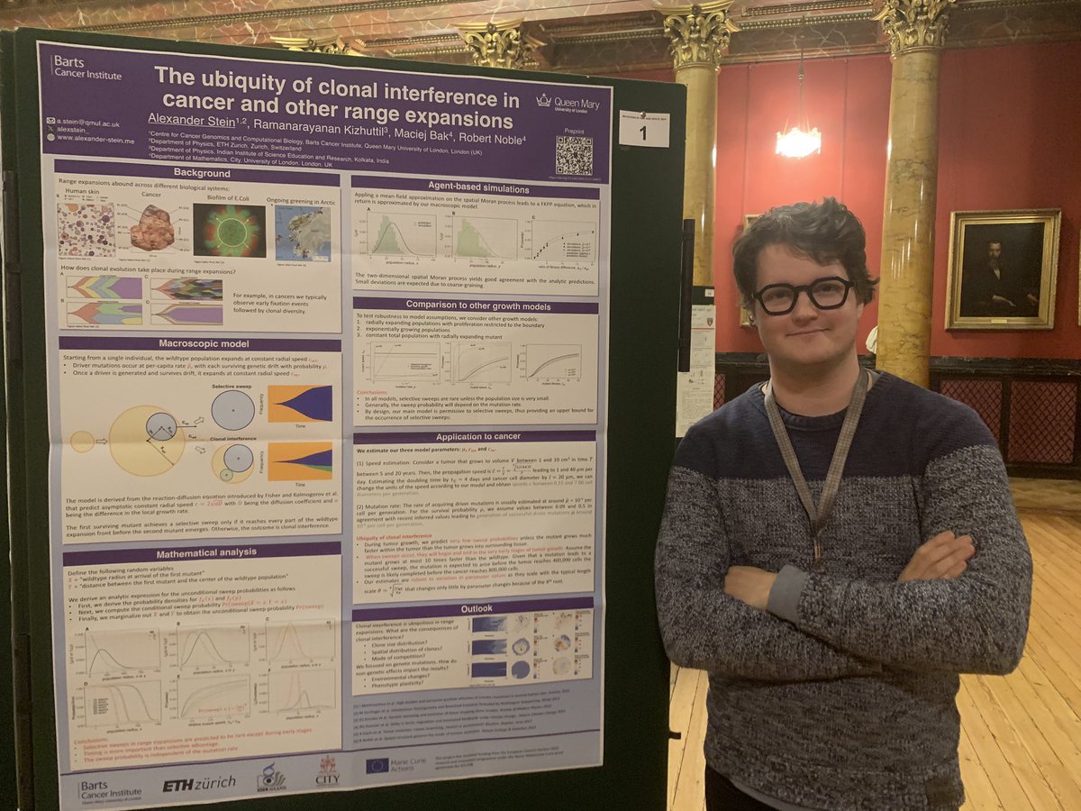 I presented my work on selective sweeps in range expansions on the conference “Mutations in time and space” in Edinburgh #MITS Great talks and interactions! Sad it’s already ending today 🥲