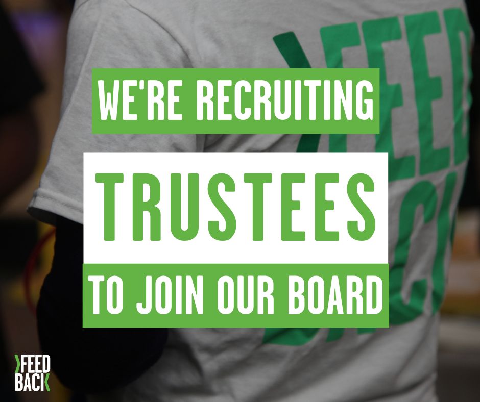 📢 Join Feedback's Board of Trustees! Do you share our goal of a just and sustainable food system for all? Do you have experience in marketing, community work and safeguarding, or law? Apply now! Deadline: Weds 15th May, 9am Find out more: buff.ly/3vVKrTa