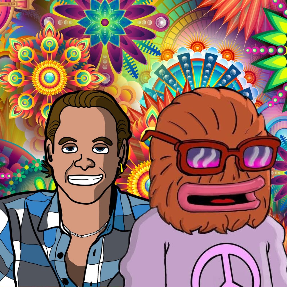 0x081479's tweet photo. Psychedelic vibe out here with $landwolf and Matt $furie! #0x081479 https://t.co/qokdjmQQ8t