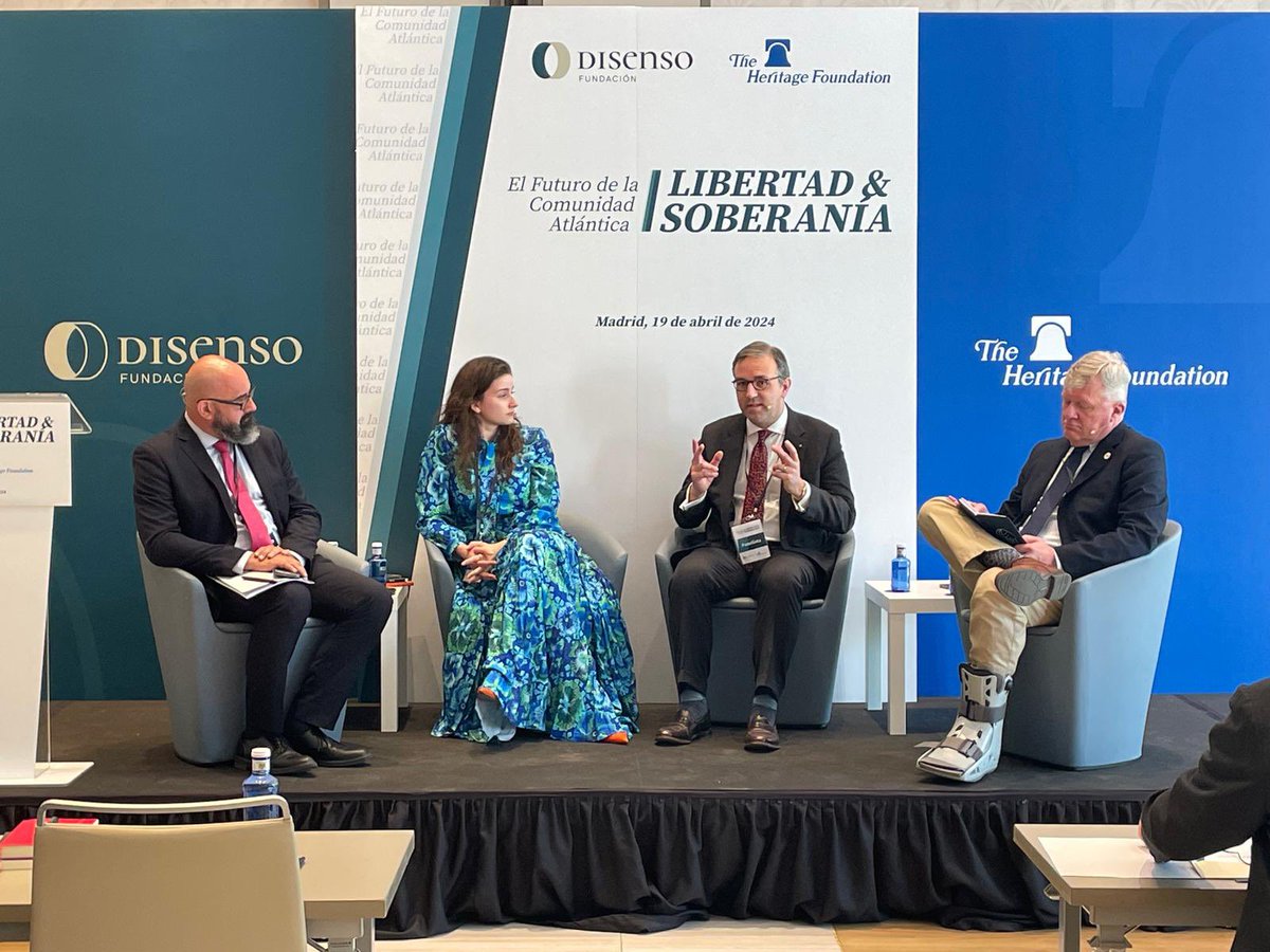 Peace & prosperity in Europe will heavily depend on the outcome of the upcoming European elections— together with another important factor: who will lead the US🇺🇸 in the next four years. Thank you to @Heritage & @FDisenso for last week’s amazing event in the heart of Madrid🇪🇸!…