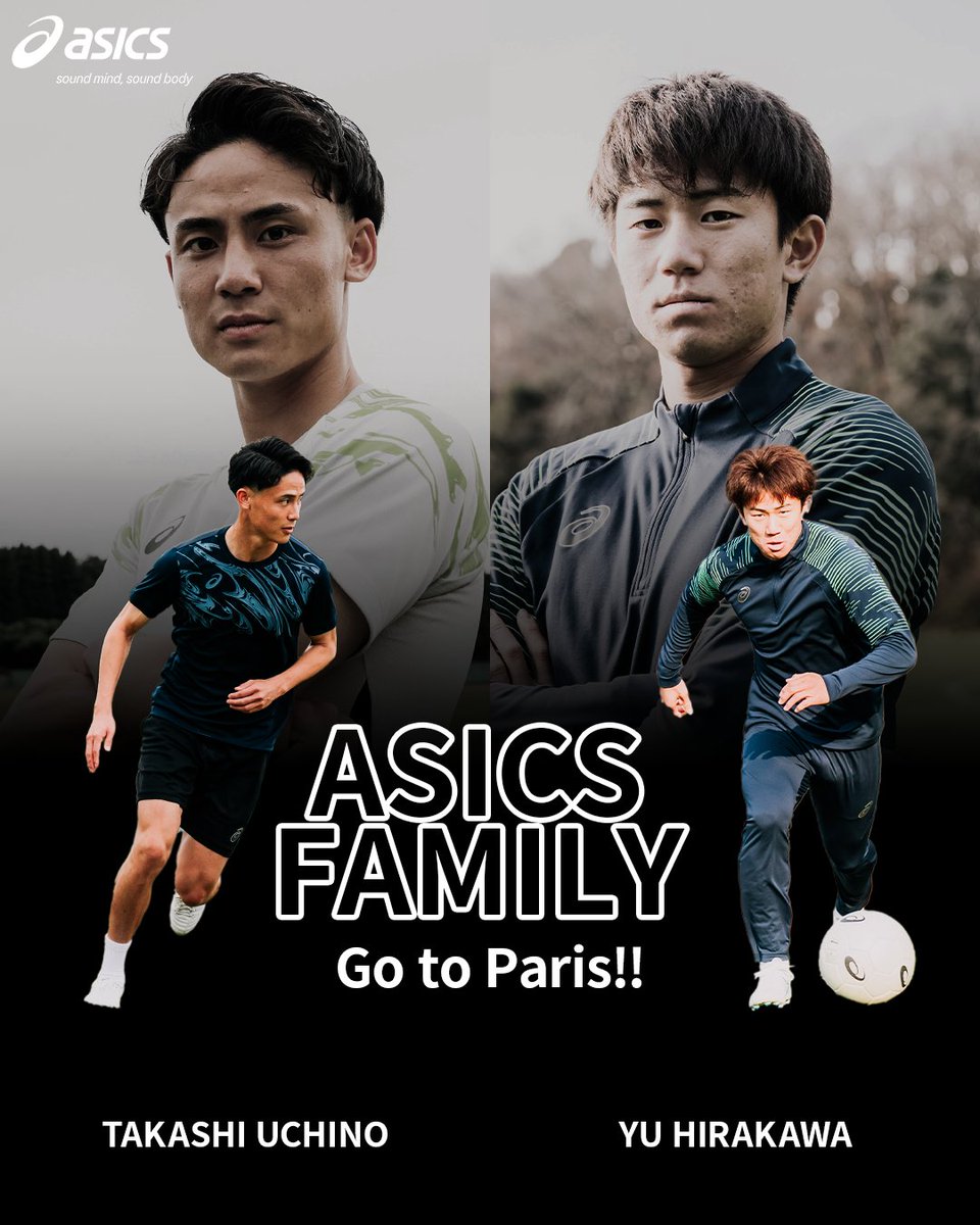 【Go to Paris!!】 パリへの出場権、アジアの頂点を懸けた決勝トーナメント開幕！ #ASICSFAMILY からは 以下2選手が選出！ DF #内野貴史 選手 FW #平河悠 選手 彼らの活躍に注目を！ #SoundMindSoundBody #ASICSFootball