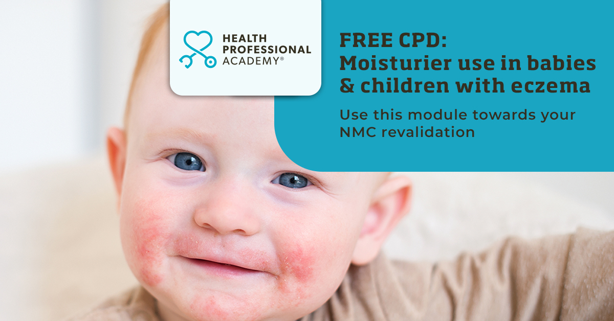 FOR MIDWIFERY & MATERNITY PROFESSIONALS 📣 Learn more about how to introduce moisturisers or emollients into treatment to soothe and treat eczema in young children. Use this towards your revalidation with the NMC 👉 healthprofessionalacademy.co.uk/cpd/eczema-cpd… [AD]