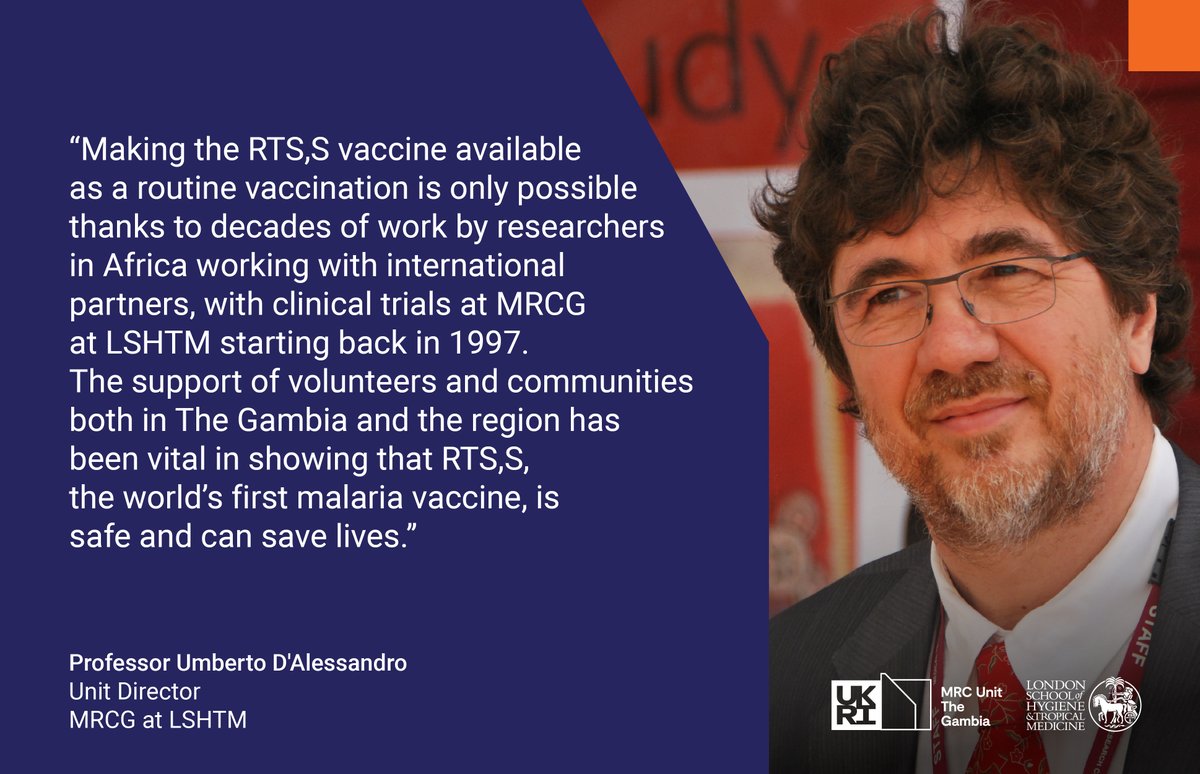 🌎On this #WordMalariaDay, we're proud to reflect on the incredible role of our communities & #Gambia in the fight against malaria. Reflecting on our contribution to the RTS,S malaria vaccine, with main trials conducted in #Gambia by our researchers. 👇🏾 tinyurl.com/ws99hwy3