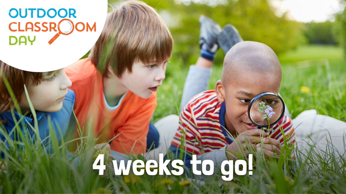 Only four weeks until #OutdoorClassroomDay! 🥳 Have you started making plans for May 23? Visit the @LtL_News website to discover free outdoor learning and play activities, guidance, and resources, or sign up for Outdoor Classroom Day now! Sign up 👉 outdoorclassroomday.com
