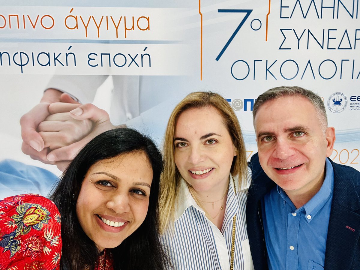 CharuAggarwalMD's tweet photo. Thrilled to be invited to speak at the 7th Hellenic Conference of Oncology @myESMO. Looking forward to a great meeting with @g_mountzios, @marilykmd and many more.
@GreekOncol #LiquidBx @isliquidbiopsy https://t.co/Uf9RTNVByN