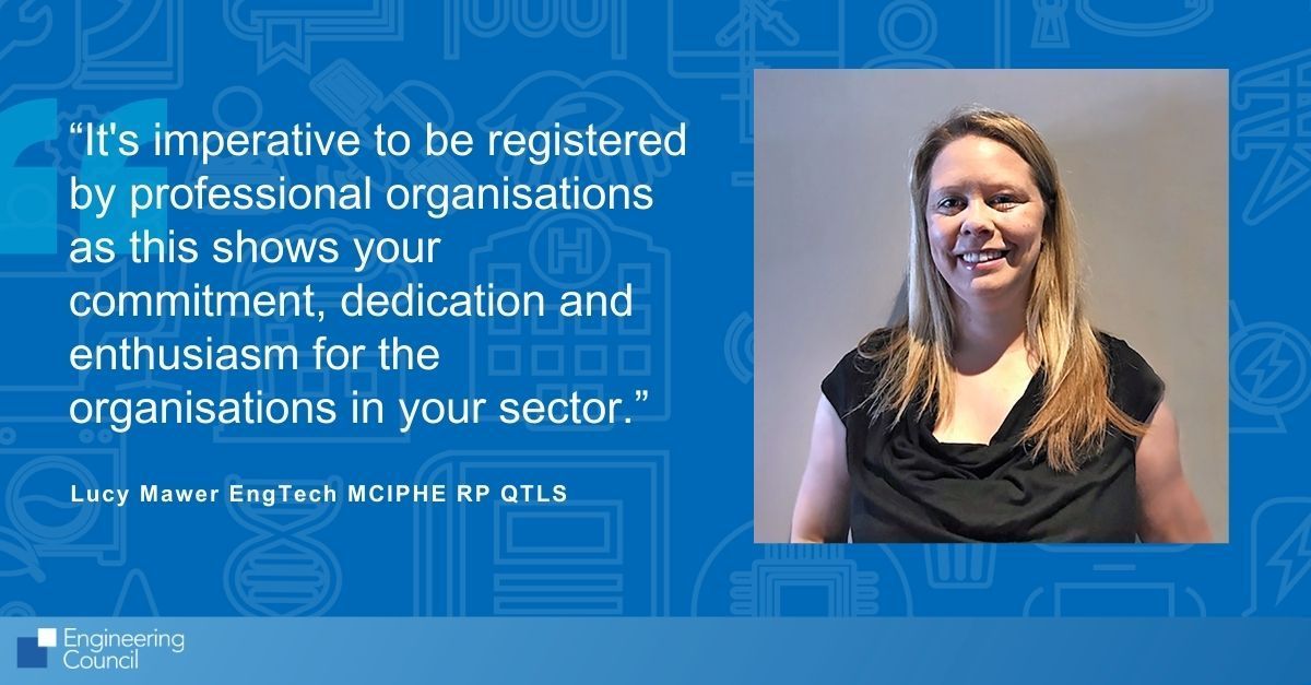 Lucy Mawer EngTech MCIPHE RP QTLS suggests that joining professional organisations demonstrates your dedication, passion, and commitment to your field: buff.ly/3CXkVxX @CIPHE #EngTech #EngineeringTechnician