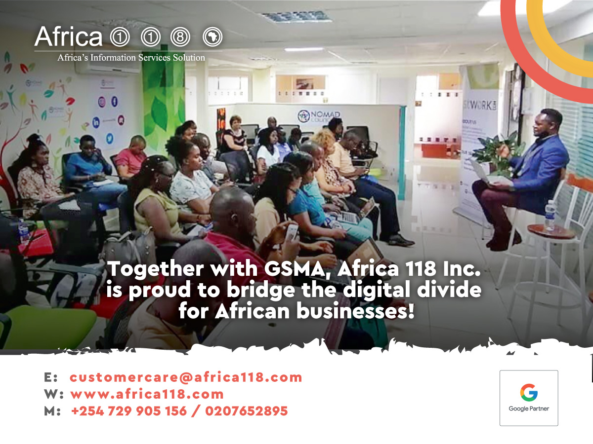 Together with #GSMA, #Africa 118 Inc. bridges the digital divide for African businesses! Thousands of SMEs in #Ethiopia are thriving online, thanks to our efforts. Reliable internet access and powerful online presence provided. Contact us to become the next success story!