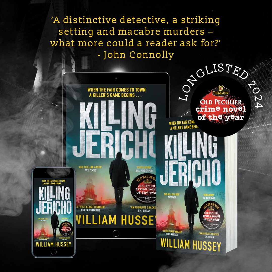 🚨I am THRILLED to announce that KILLING JERICHO is longlisted for the Theakston Old Peculier Crime Novel of the Year 2024! Voting is now OPEN - please give crime fiction’s first Traveller detective a vote here! 🕵️‍♂️🎡🎪 harrogatetheakstoncrimeaward.com/vote/ #TheakstonsCrime #TheakstonsAwards