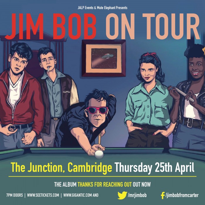 Cambridge! Tonight you've got Jim Bob @mrjimBob at The Cambridge Junction @CambJunction - last few spaces available now >> allgigs.co.uk/view/artist/53…