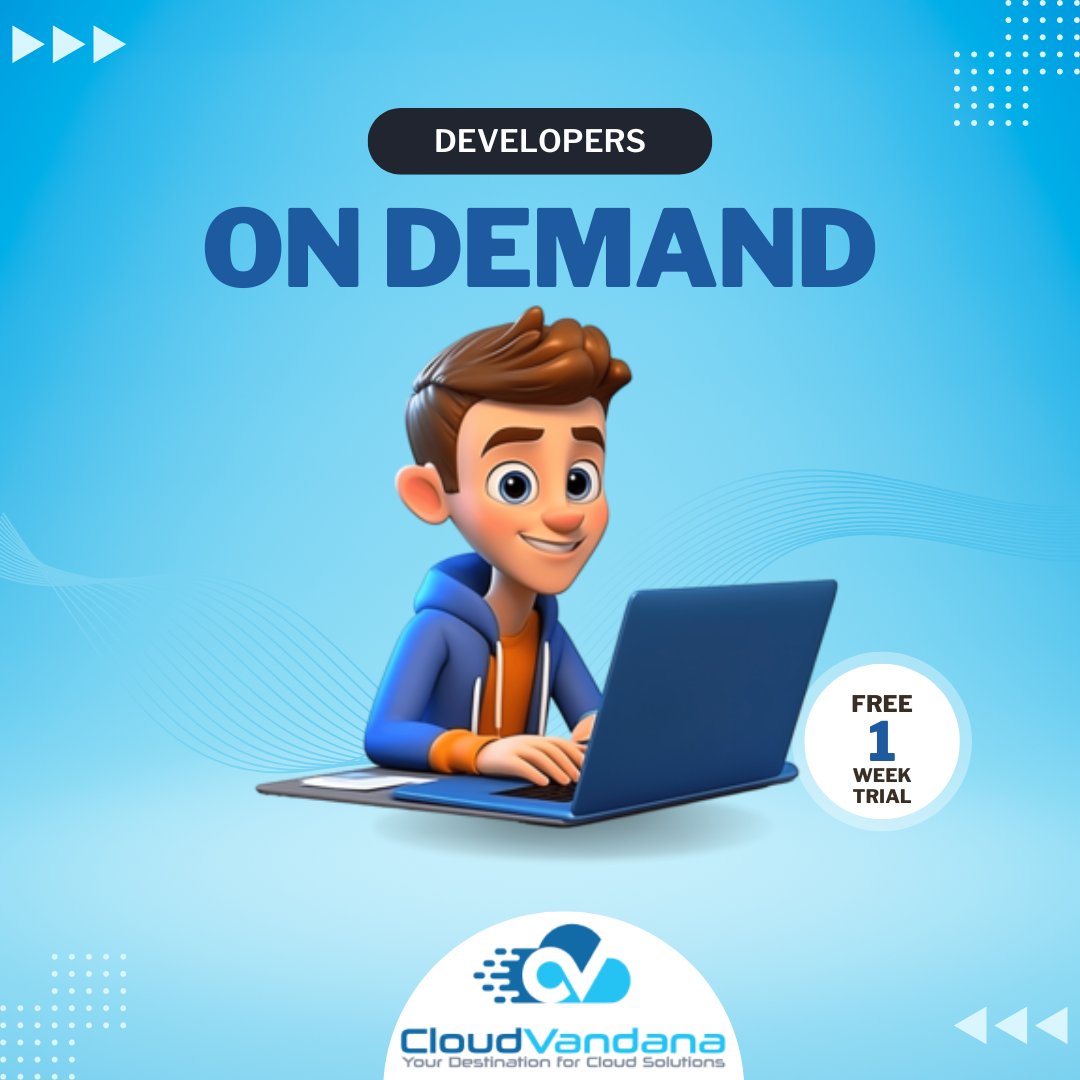 Are you Looking for IT Resources?  Please reach out to us at 
cloudvandana.com/staff-augmenta…  #remote #developers #reactjs #nodejs #nodejsdeveloper #java #python #laravel #php #Salesforce #cloud #softwaredevelopment