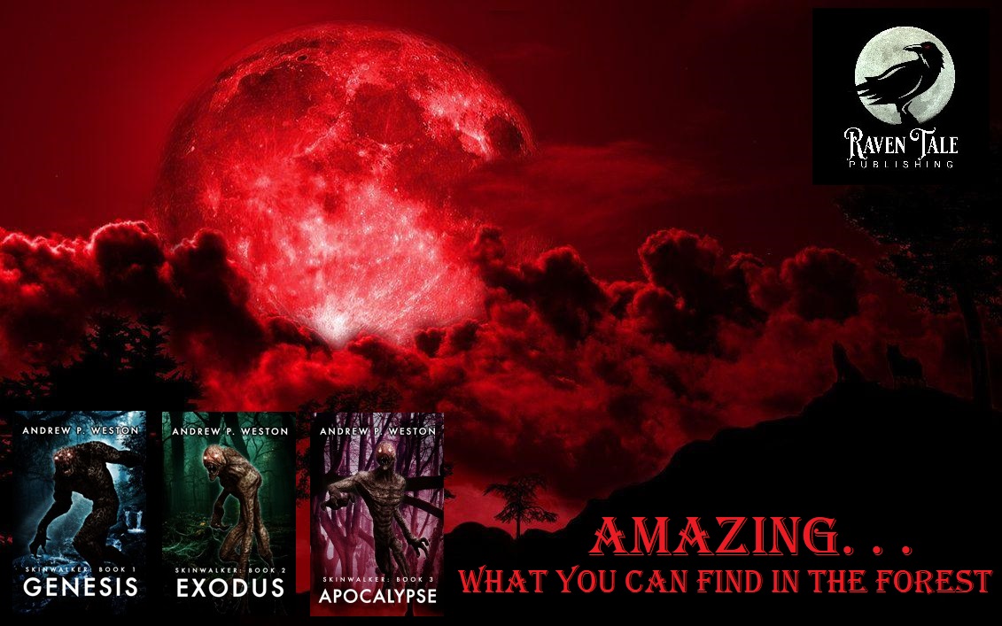 #Skinwalker ▲
Genesis – Exodus - Apocalypse
Amazing what you can find in the forest
andrewpweston.blogspot.com
raventalepublishing.com
#book #readercommunity #recommended #horror #skinwalker #readandreview

amazon.com/dp/B0BJQW53DC