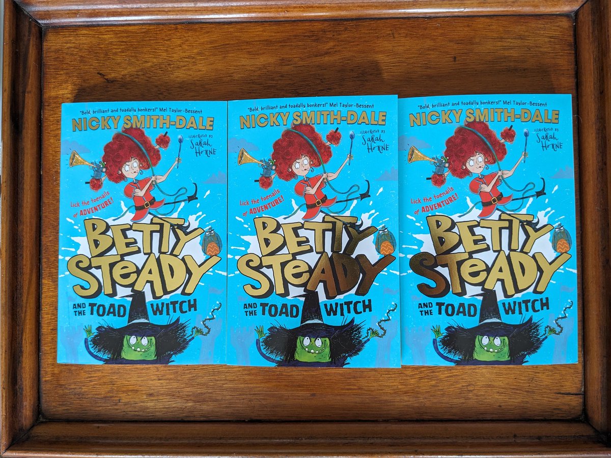Watch out world, Betty Steady is OUT TODAY! Huge congratulations to @nickydale @sarahhorne9 for this ridiculously funny book and thanks to @LucyCourtenay1 and the amazing team @FarshoreBooks .