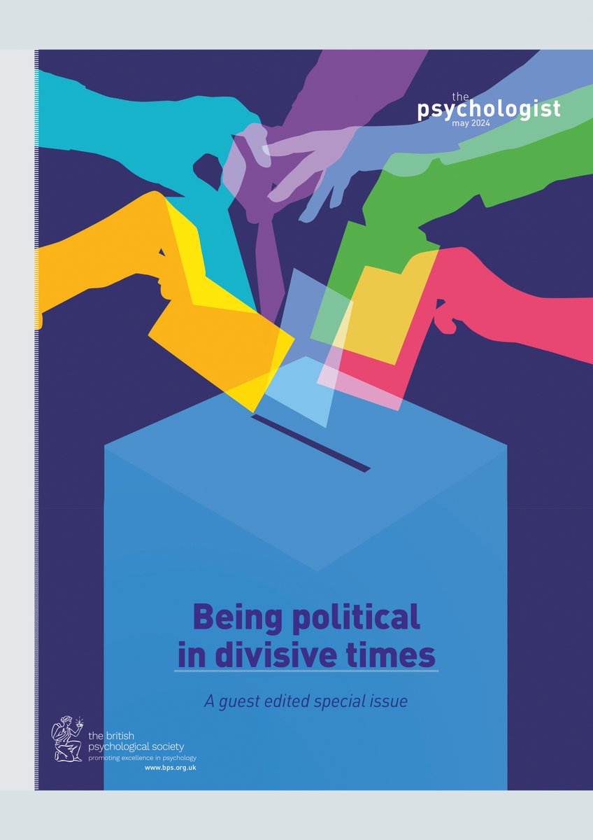 Here's the full May issue, a guest edited special on 'Being political in divisive times', with lots of online extras. Thanks again to @KesiMahendran, @DrS_Obradovic, @SueNieland, Ashley Weinberg, and 40+ psychologists and beyond who make up this issue. bps.org.uk/psychologist-i…