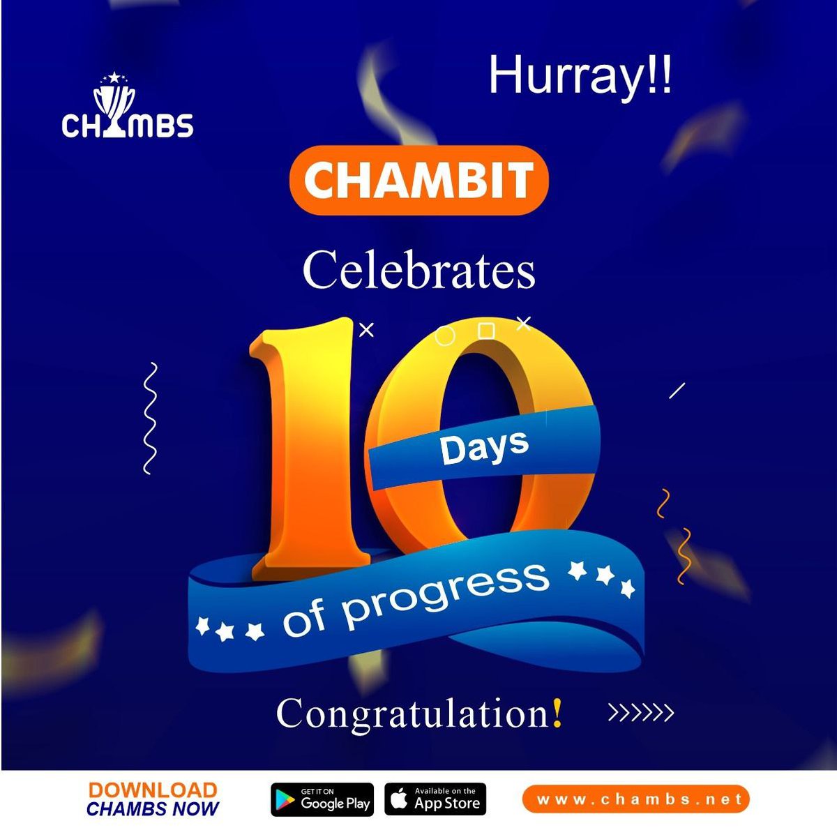 Attention Miners🔨🔨🔨

Chambs celebrates 10days of daily progress. 
Please wish us well🙏🙏🙏
#crypto 
#chambs 
#chambit 
#cryptomining 
#cryptocurrency