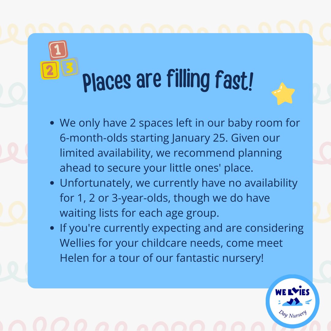 If you would like to add your child to our waiting list or schedule a visit, please get in touch! Places are filling fast, so contact us today to avoid missing out🙂

#QualityChildcare  #TrustedChildcare #MiltonKeynes #OlneyChildcare #NewportPagnellChildcare