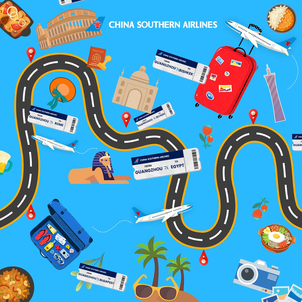 🙋Calling all wanderlust souls! Let's set forth on a digital journey across the Belt and Road destinations. Comment your travel tales and quirkiest experiences. You might be one of our lucky winners! 🎁🌟 #BeltandRoadVoyages #FlyWithCSAir #CSAir #TravelWithCSAir