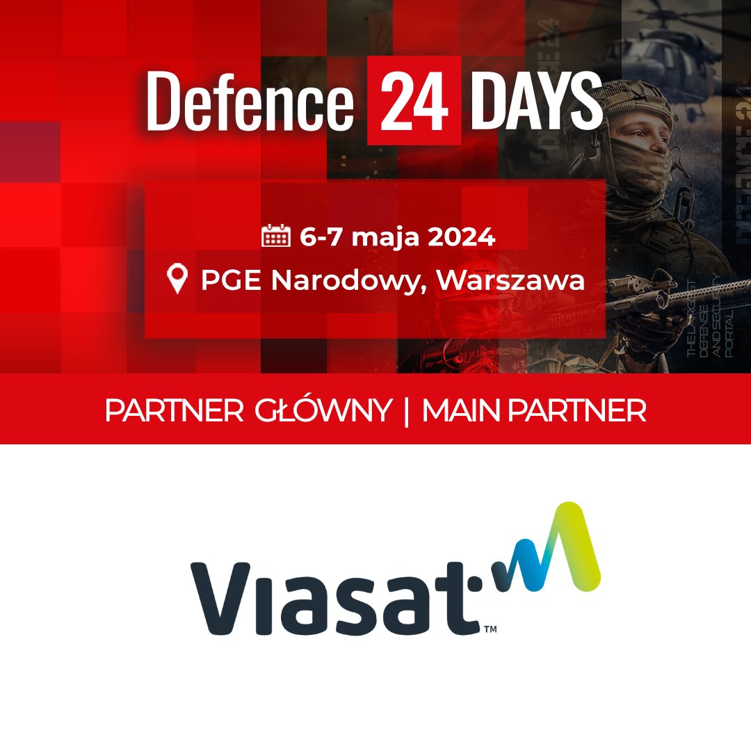 Our conference expands, and a new main partner is joining! Welcome, Viasat!  || Nie zwalniamy tempa, przedstawiamy kolejnego partnera głównego Defence24 Days! Witamy, Viasat!  

#Defence24Days #Defence24 #d24days #security #defenceindustry #wojsko #siłyzbrojne…