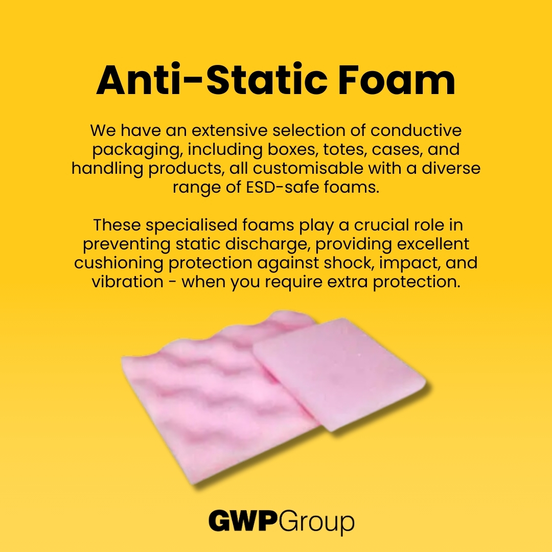 GWPGroup's tweet image. You can select from thousands of standard products in stock at GWP Conductive.

Unrivalled protection and short lead times ⚡

Find out more today 👉
📲 01793 754 457
📩 conductive@gwp.co.uk

#Conductive #ESDPackaging #AntiStaticFoam